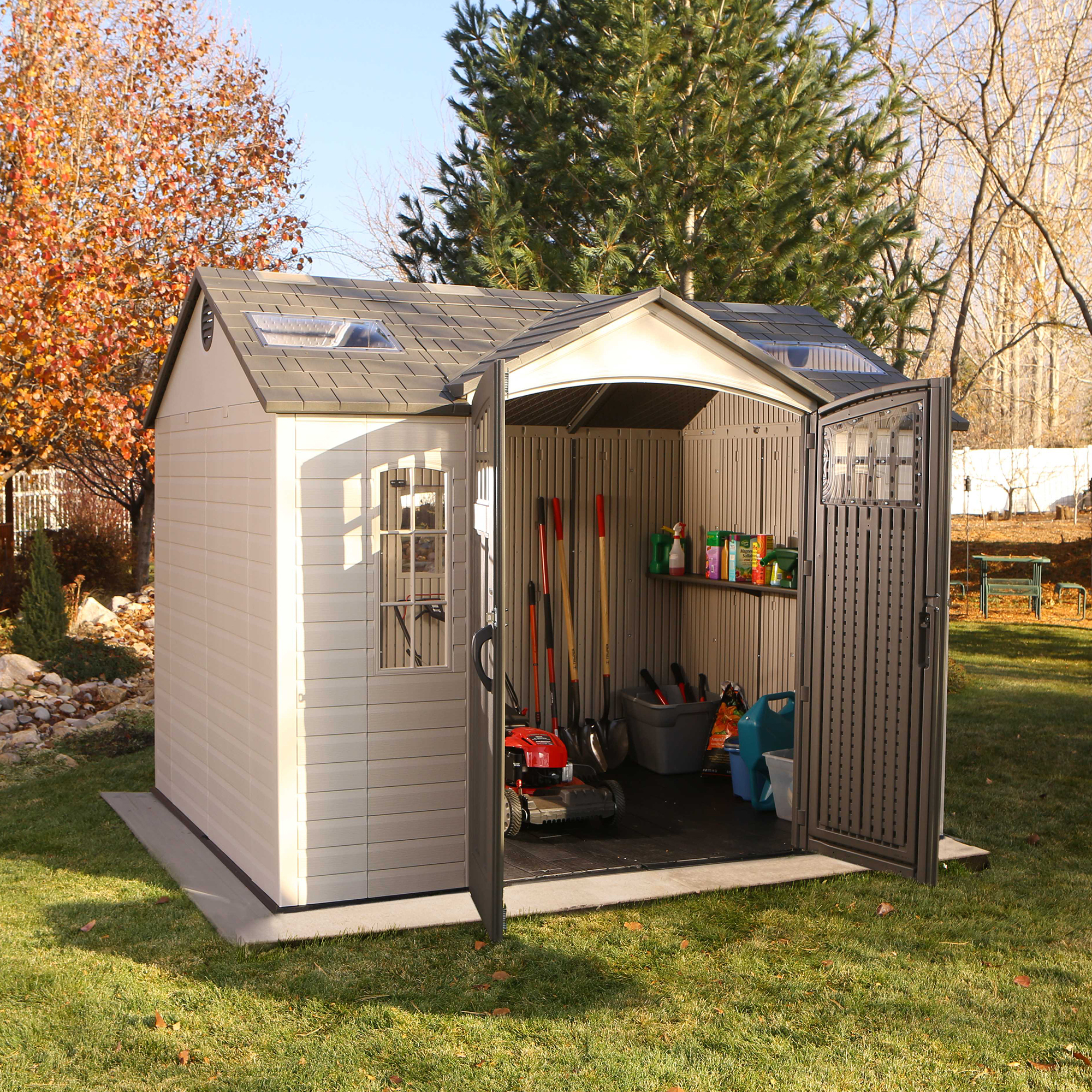 Lifetime 10 Ft. X 8 Ft. Outdoor Storage Shed – 60178 detail