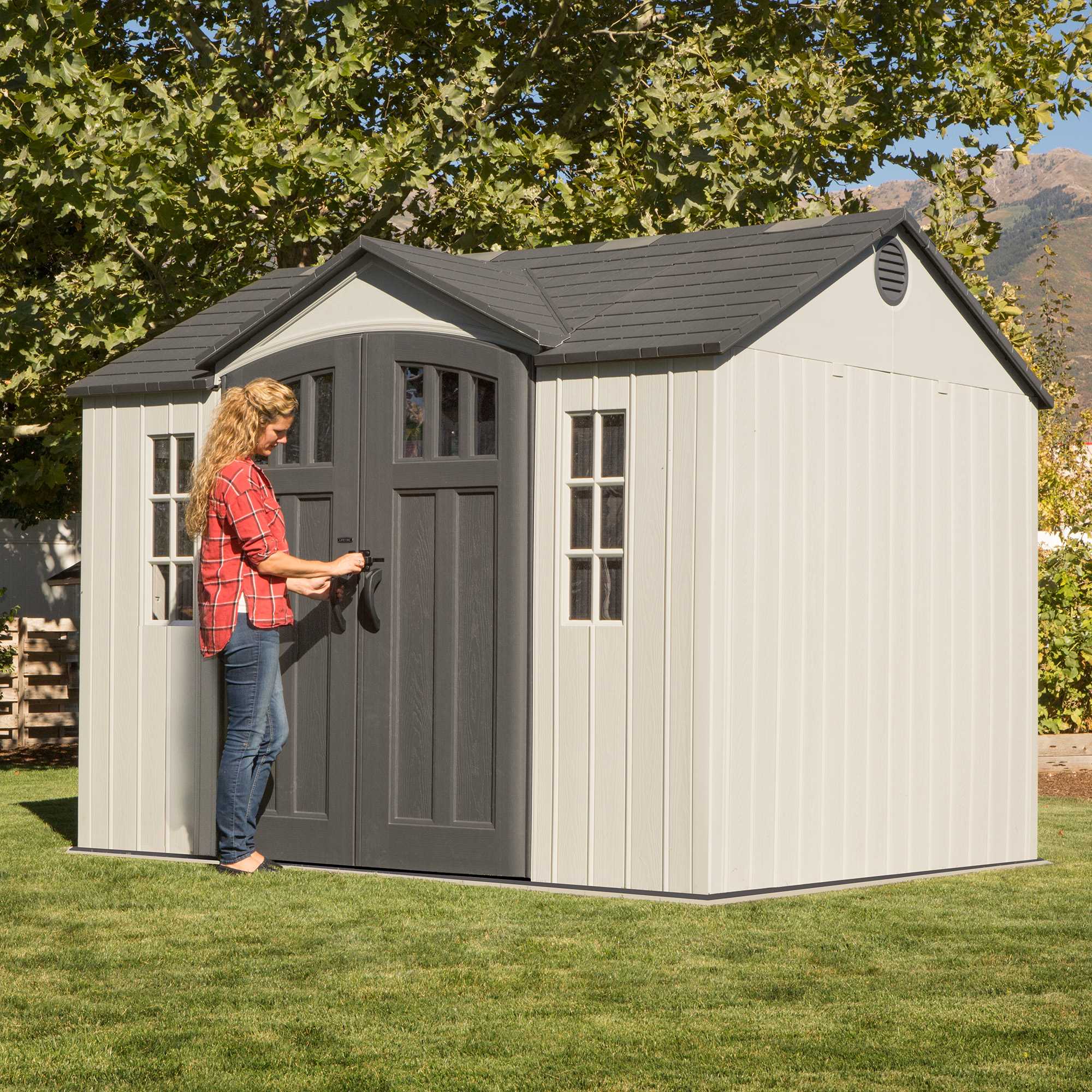 Lifetime 10 Ft. X 8 Ft. Outdoor Storage Shed – 60243