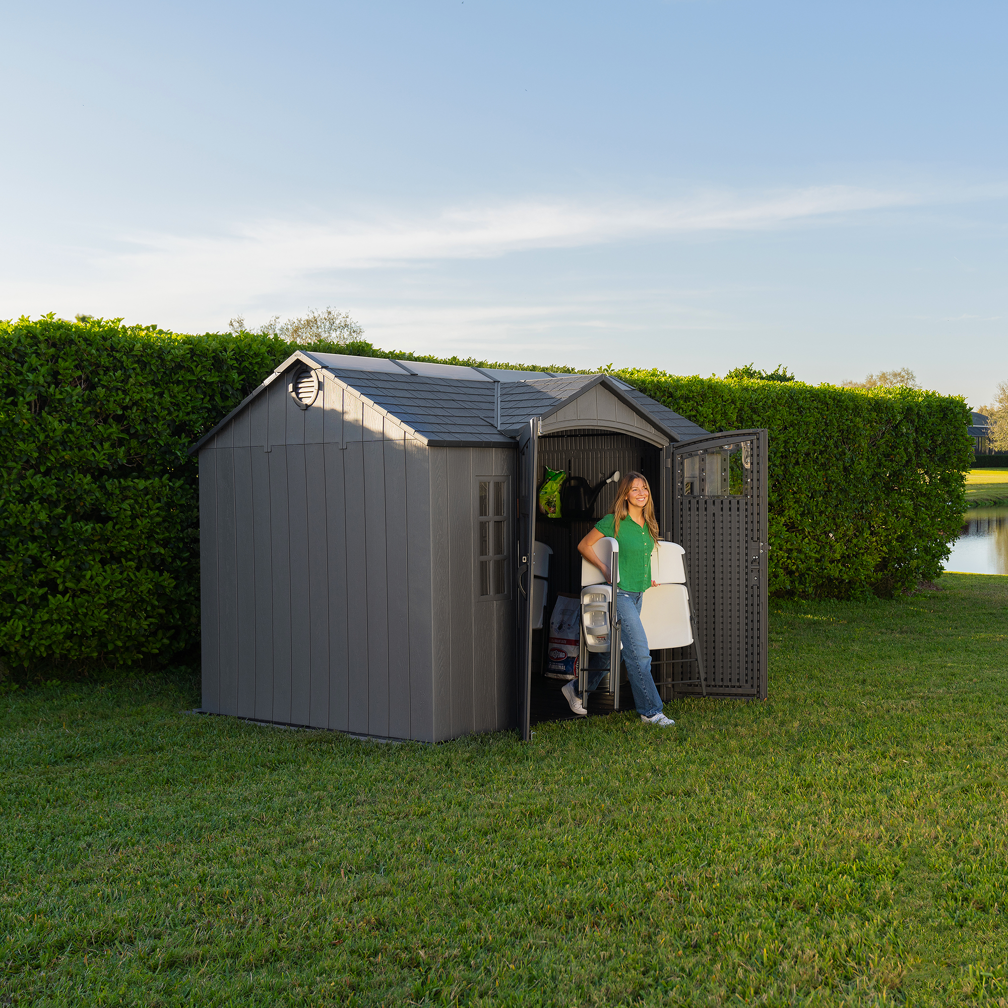 Lifetime 10 ft. x 8 ft. Shed | Outdoor Storage Shed