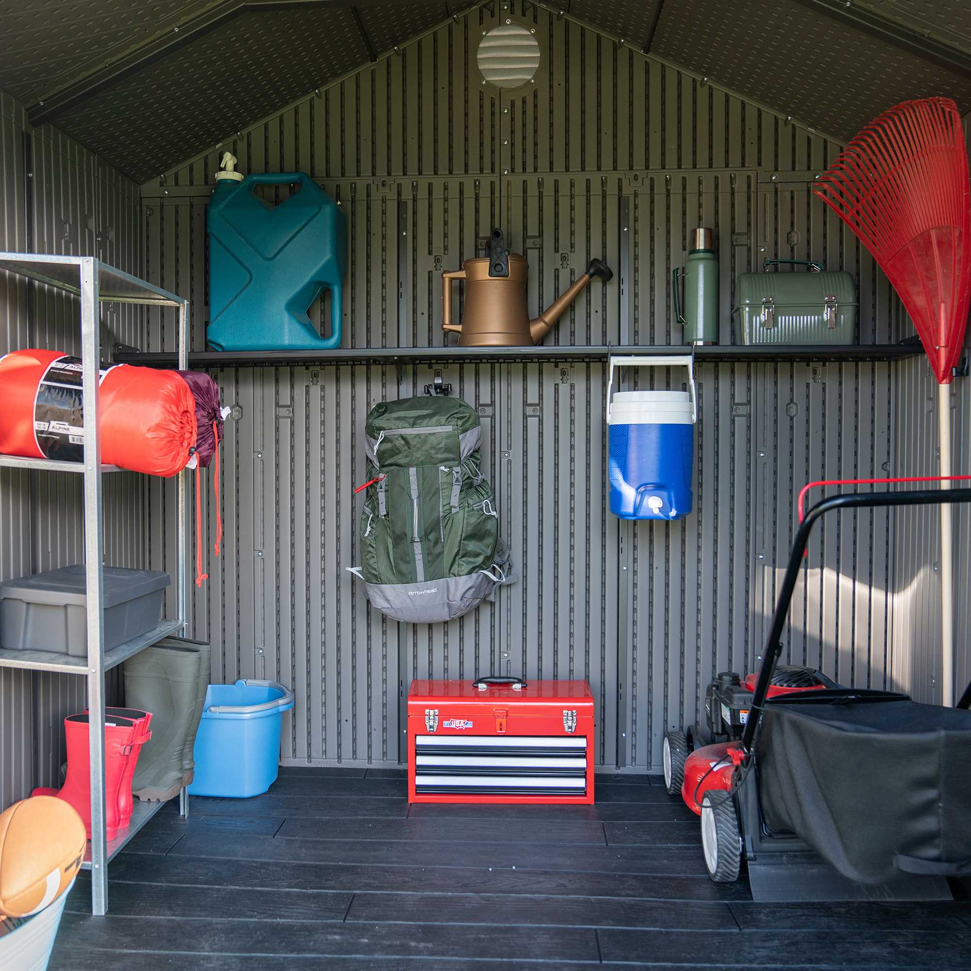 Lifetime 8 Ft. x 7.5 Ft. Outdoor Storage Shed detail
