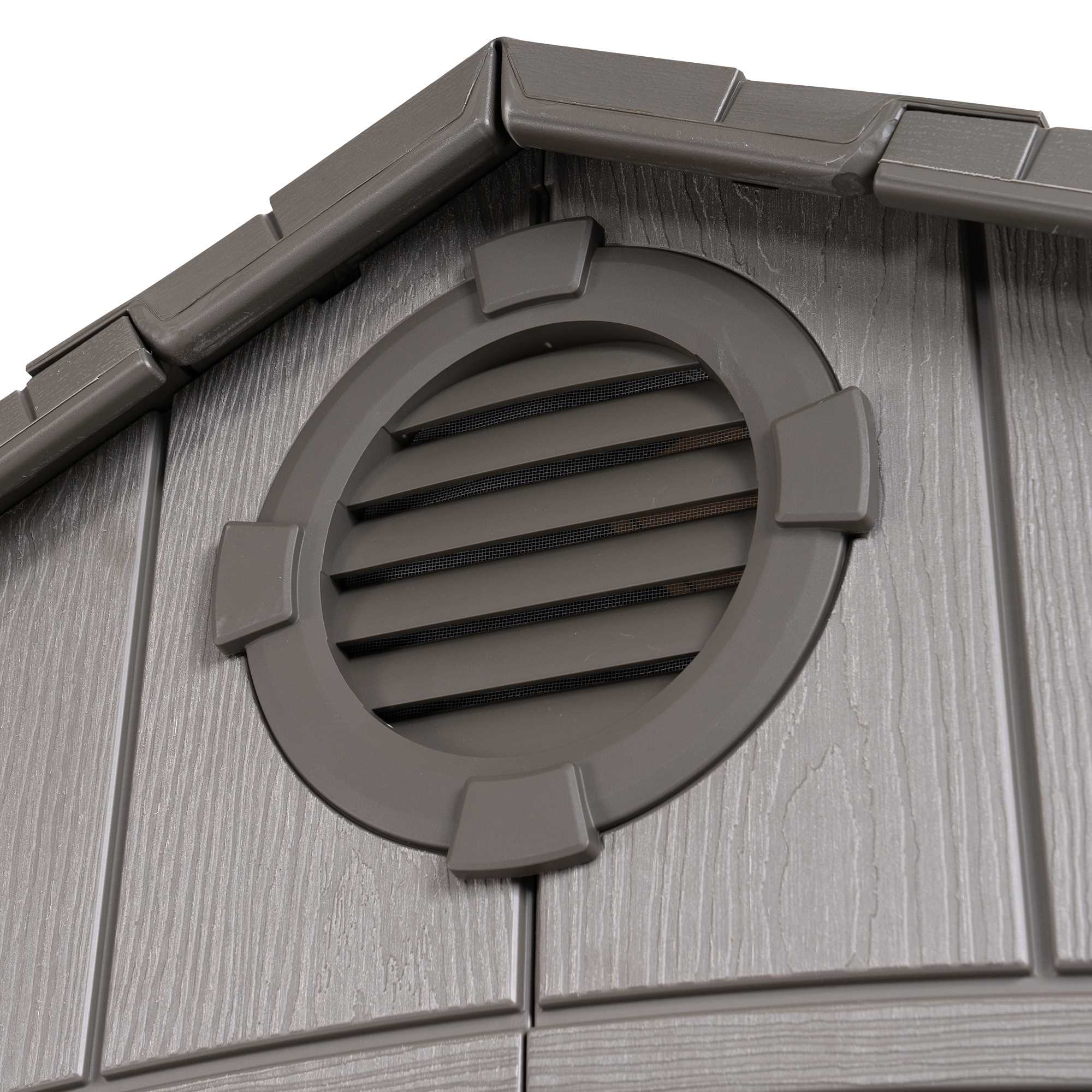 Lifetime 8 Ft. x 7.5 Ft. Outdoor Storage Shed detail