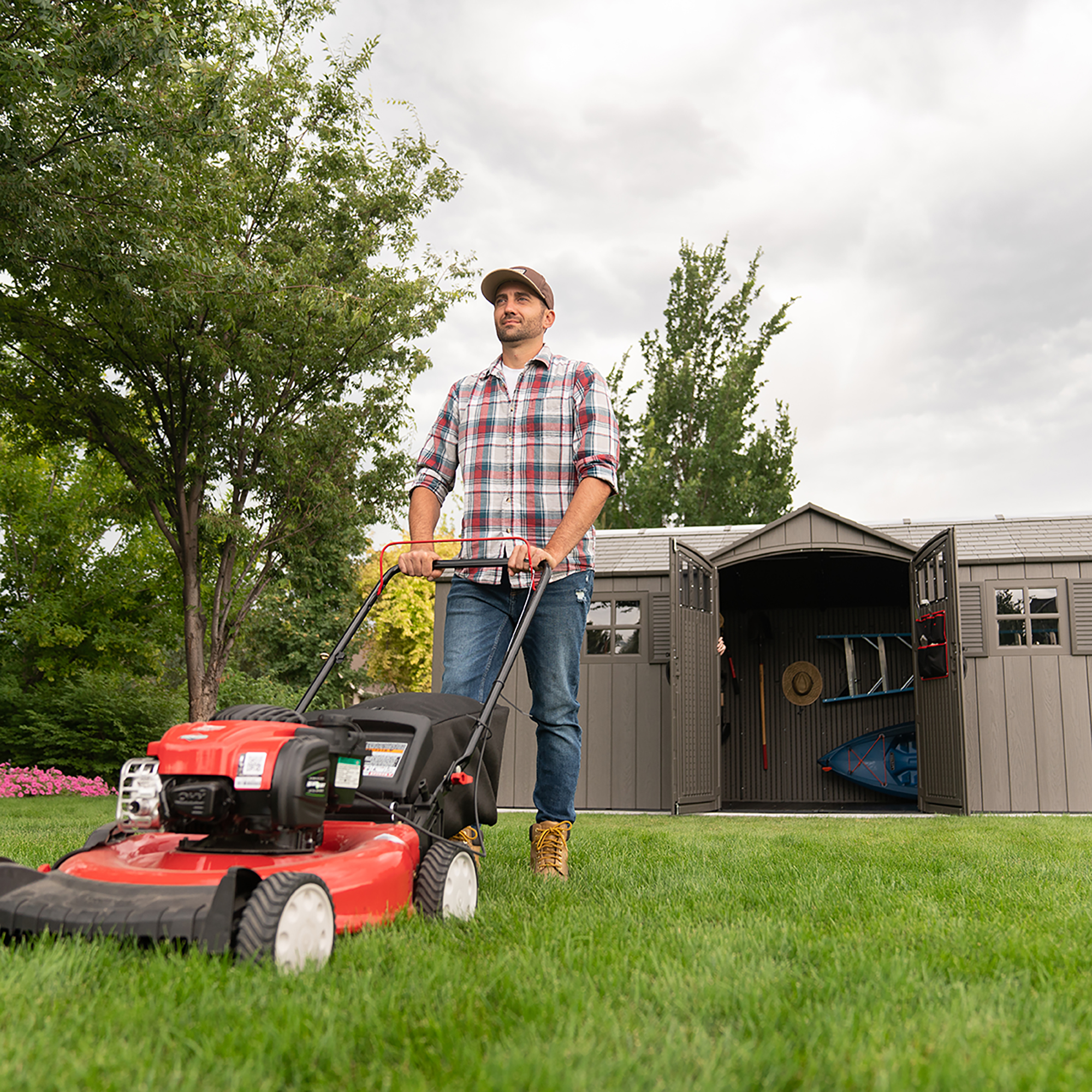 Lifetime 20 Ft. X 8 Ft. Outdoor Storage Shed – 60351