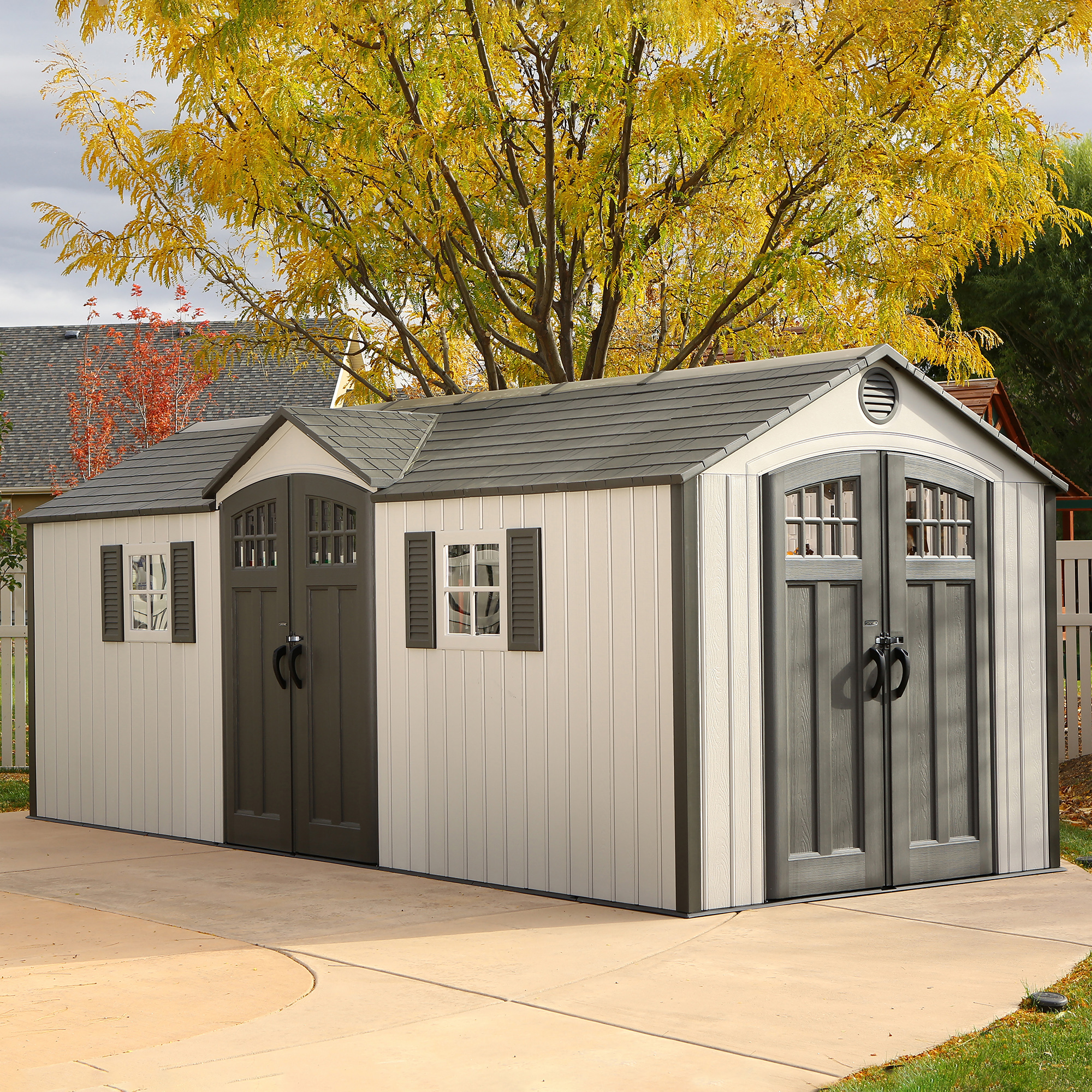 Lifetime 20 Ft. x 8 Ft. Outdoor Storage Shed