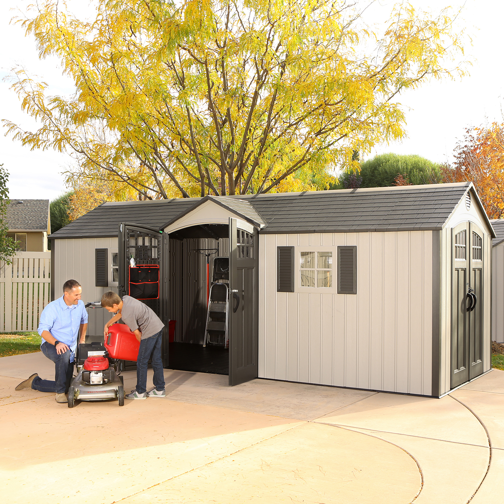 Lifetime 20 Ft. x 8 Ft. Outdoor Storage Shed detail