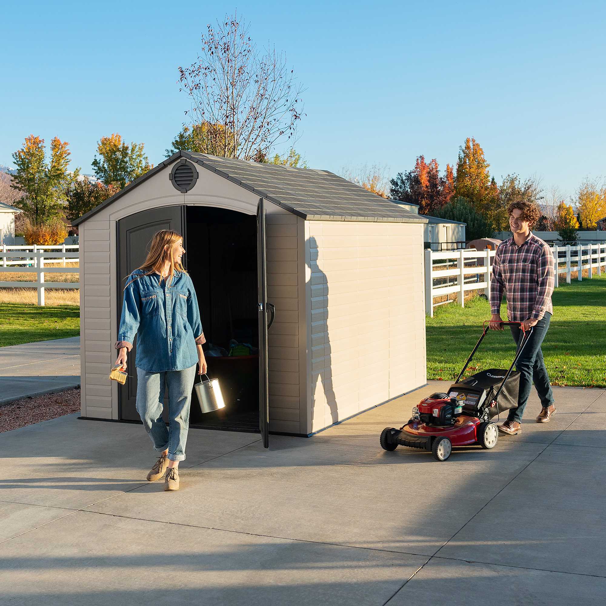 Lifetime 8 Ft. X 10 Ft. Outdoor Storage Shed – 60371