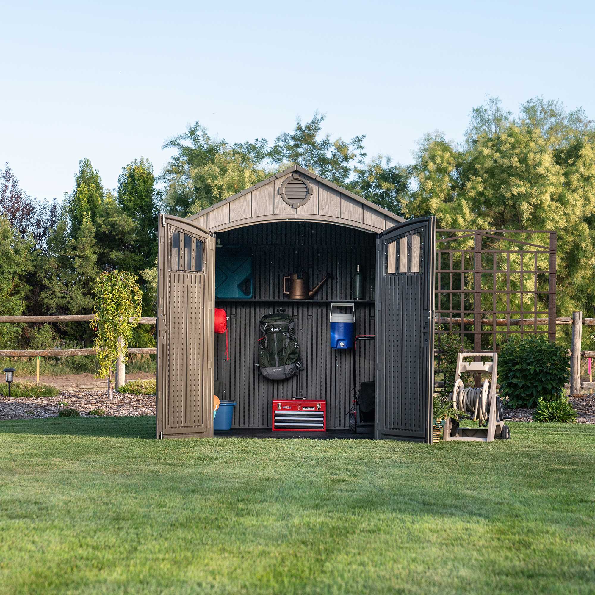 Lifetime 8 Ft. x 7.5 Ft. Outdoor Storage Shed