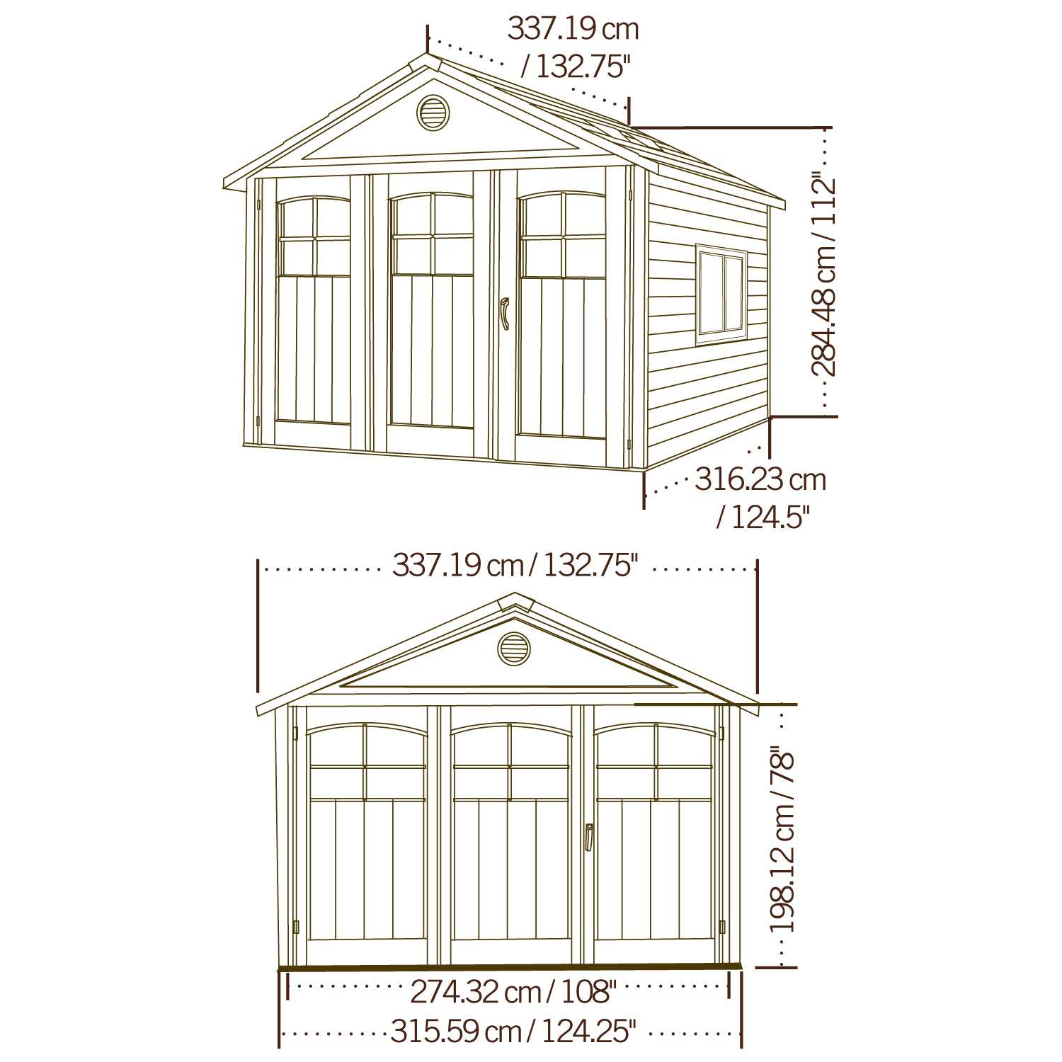 Lifetime 11 Ft. X 11 Ft. Outdoor Storage Shed – 60187