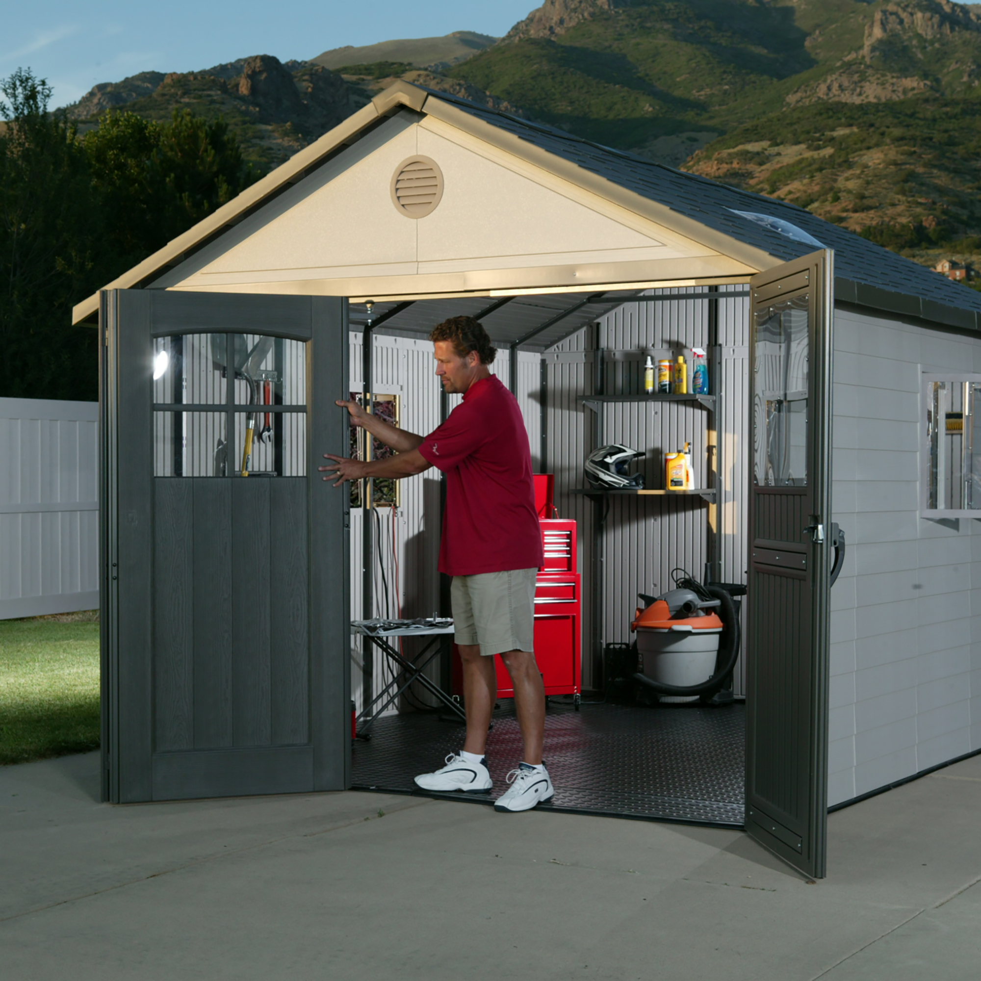 Lifetime 11 Ft. X 11 Ft. Outdoor Storage Shed – 60187