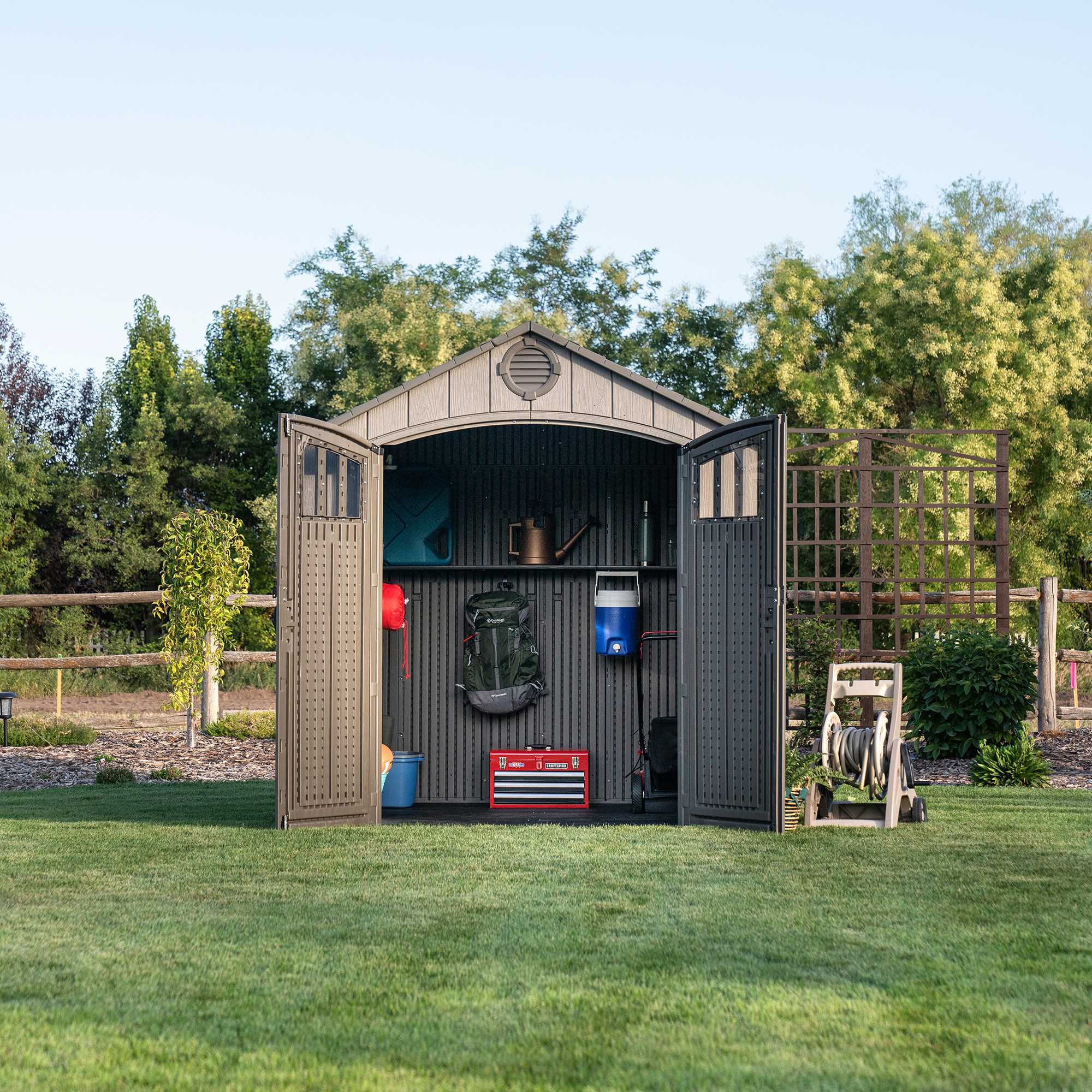 Lifetime 8 Ft. x 7.5 Ft. Outdoor Storage Shed