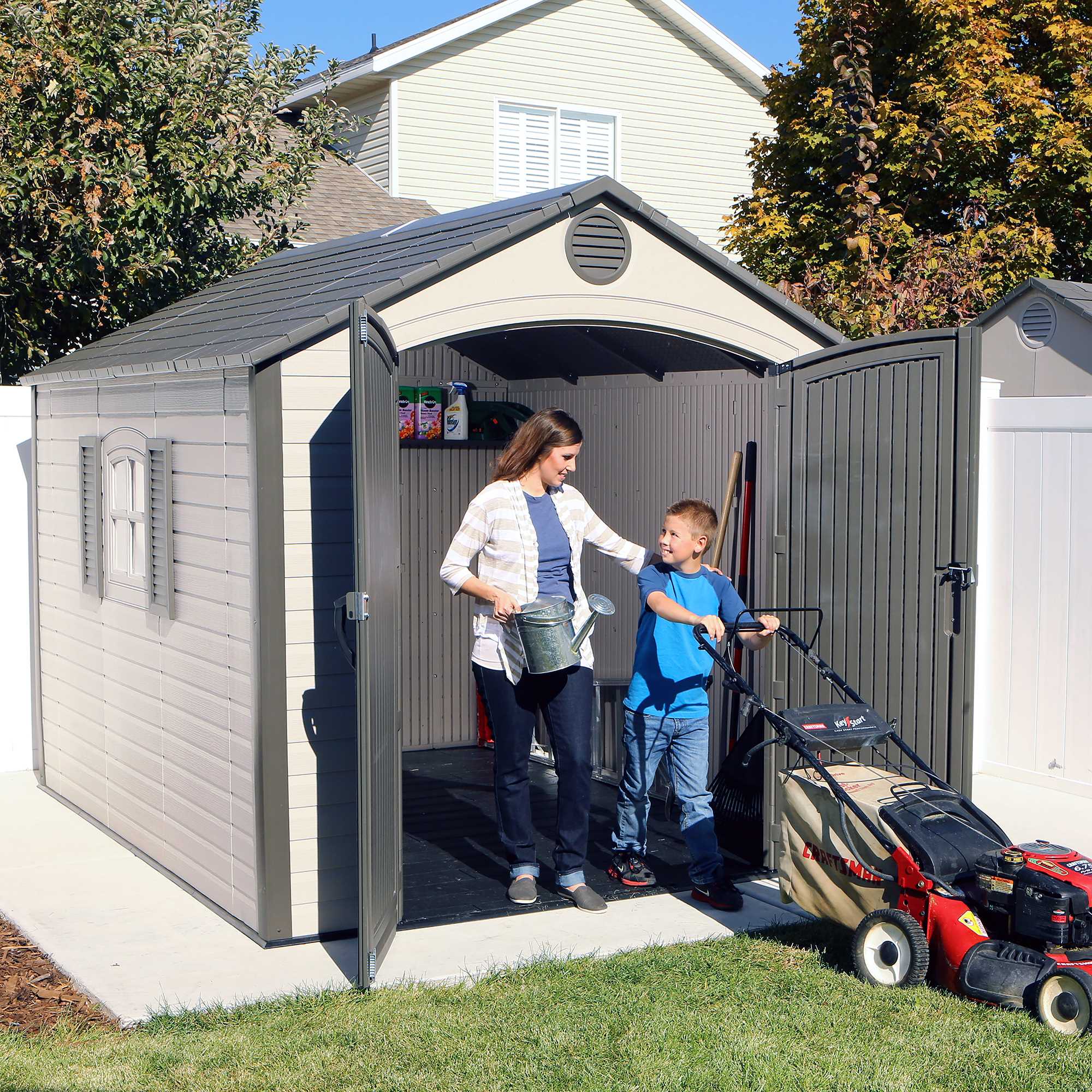 Lifetime 8 Ft. X 10 Ft. Outdoor Storage Shed – 60056