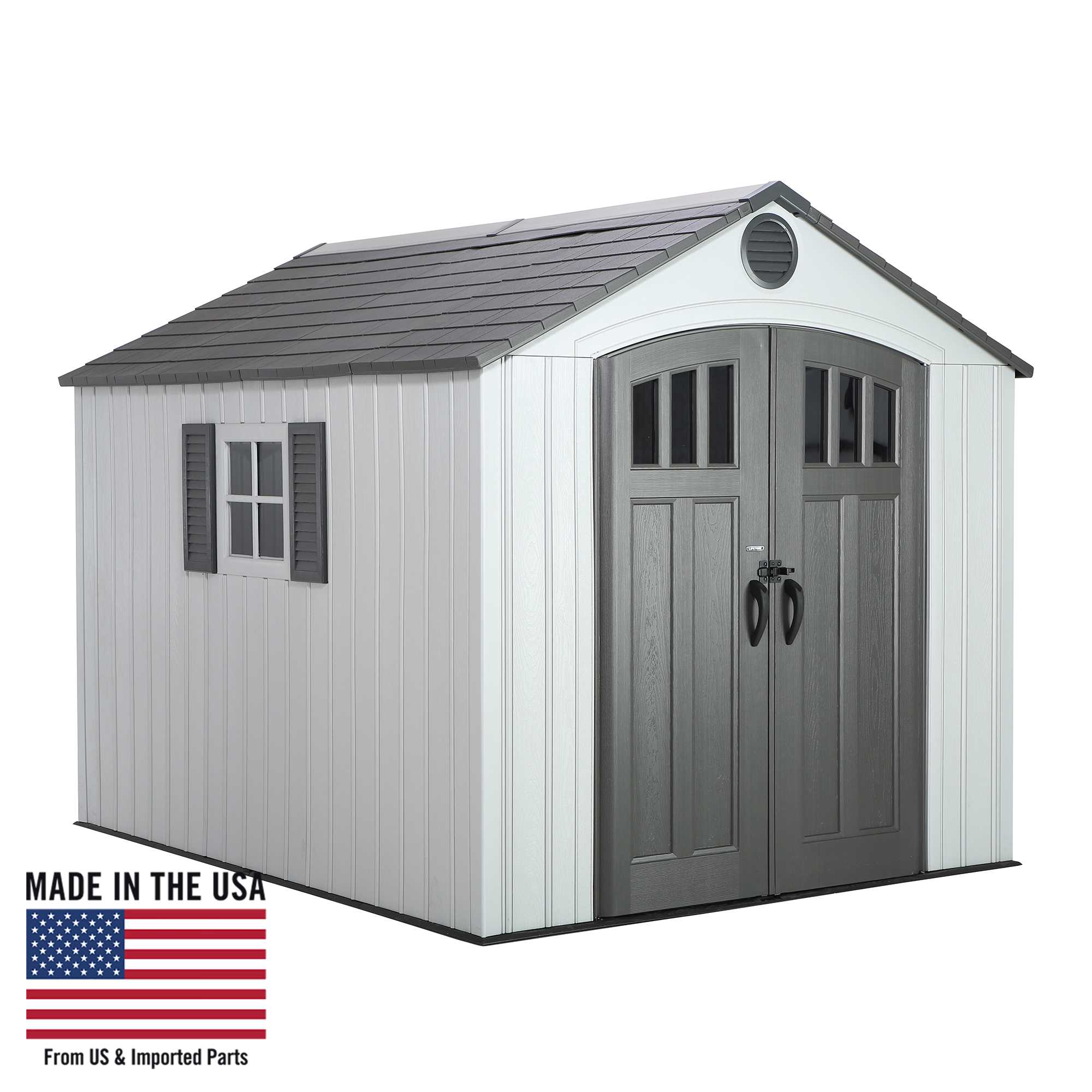 Lifetime 8 Ft. X 10 Ft. Outdoor Storage Shed – 60202 detail